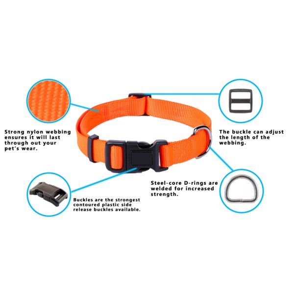 Heat Transfer Pet Training Collars Logo Printed Leather Dog Collars