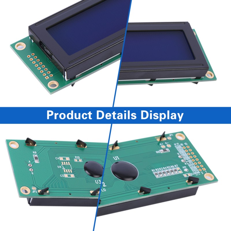 Blue Film White Letters 2002K-2 Character LCD Module LCD2002 3.3V/5V ST7066U Display Module LCD2002