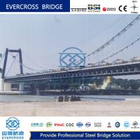 Puente de suspensión de cable de acero prefabricado de cuerda grandes envergaduras OEM