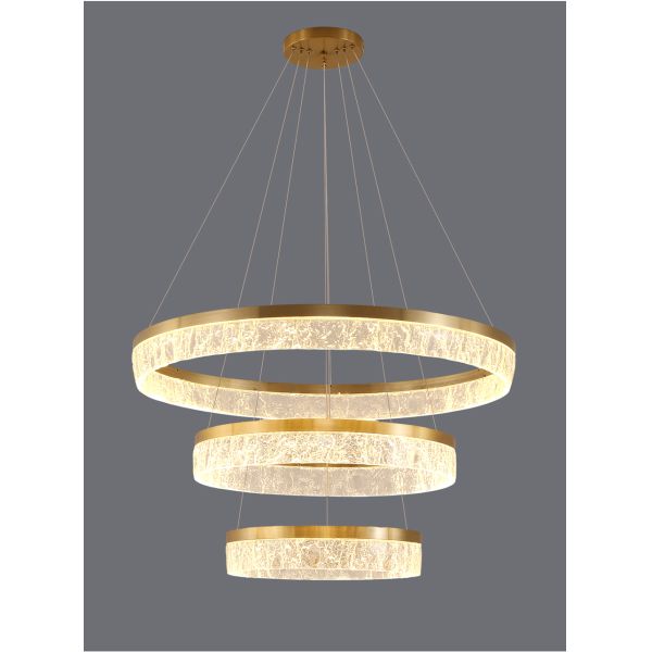 Led Gold Chandelier For Living Room Modern Creative Design Light Fixture Round Kitchen Island Hanging Lamp(WH-MI-313)