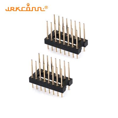 DIP IC Sockets 7.62mm Row Space Round 2x8 Pin Header 2.54mm Gold Plated