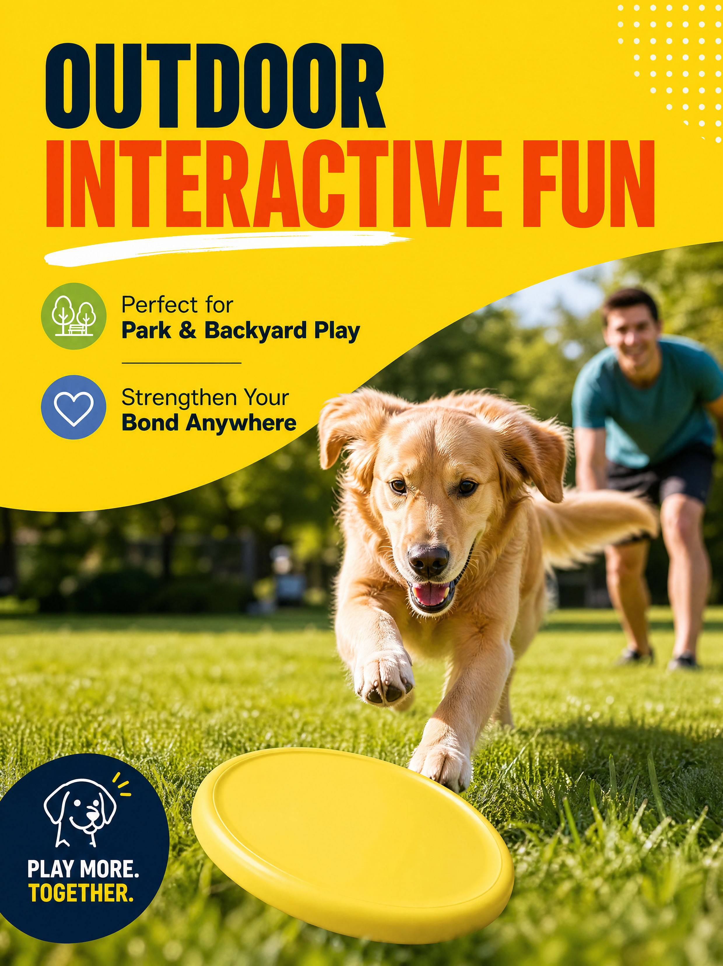 Smooth Edged 3d Print Dog Accessories Waterproof Interactive Dog Play Disc