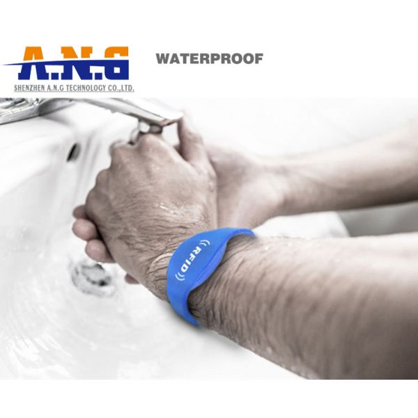 Silicone satisfying Round RFID Wristband and RFID Bracelets for Concerts & Events