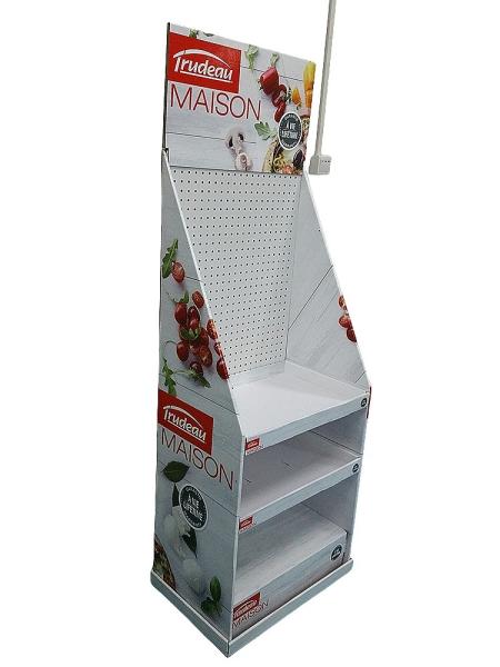 Retail Store Sturdy Pegboard Hook Display Multiple Hooks Wall Mounted