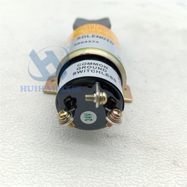 Stop Solenoid 3864274 386-4274 Fuel Shut Off Solenoid For Caterpillar E320 320B 24V