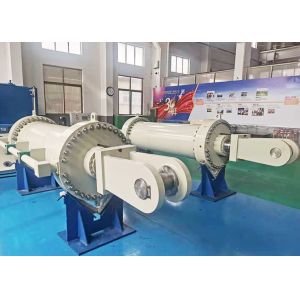 Cylindre hydraulique télescopique à simple effet d'OEM dans la métallurgie/petit pain/bateau