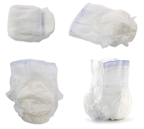 High Absorbent Unisex Adult Diaper Pants Biodegradable With Elastic Waistband