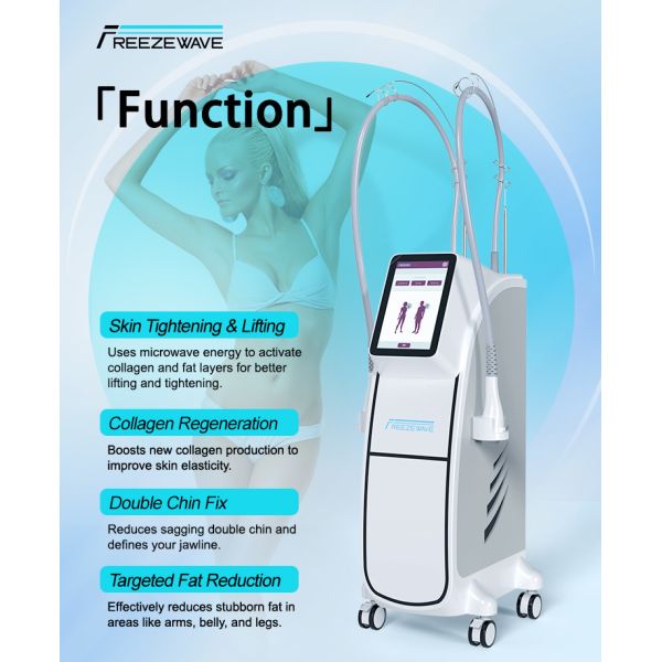 Non Invasive Improve Sagging Body Slimming Microwave RF Freezewave Body Contouring Machine