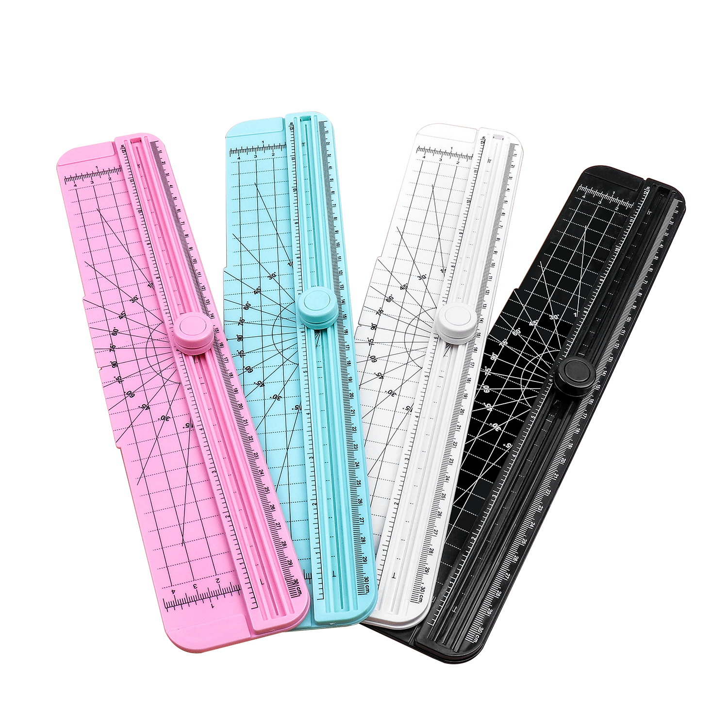 12 pulgadas A4 Mini cortador de papel deslizante Trimmer para la seguridad infantil Blanco Negro Rosa o Azul