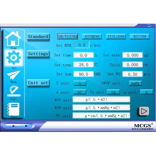 Fabric Moisture Permeability Textile Testing Machine With Computer Control