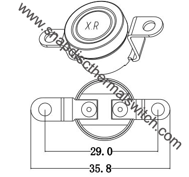 High Precision Snap Disc Thermal Switch , KSD301 Thermostat For Ford Fuel Filter