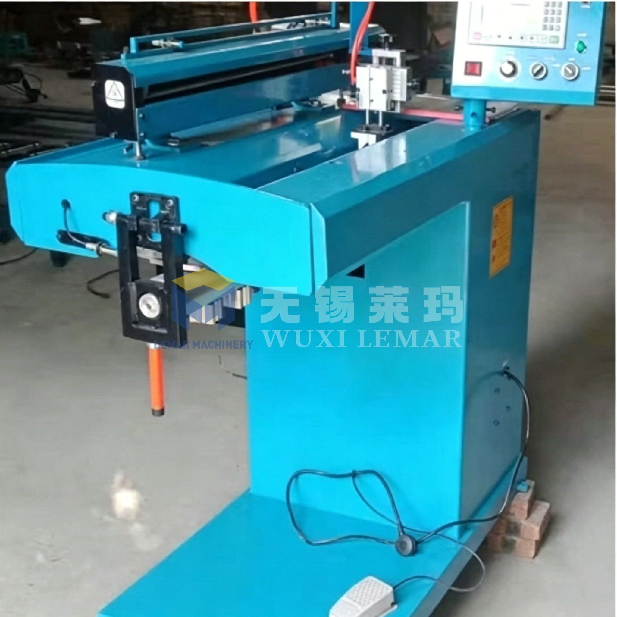 PLC CNC Pipe Longitudinal Seam Welder 0.4–8mm Thin Wall Pipe Duct Welding Machine