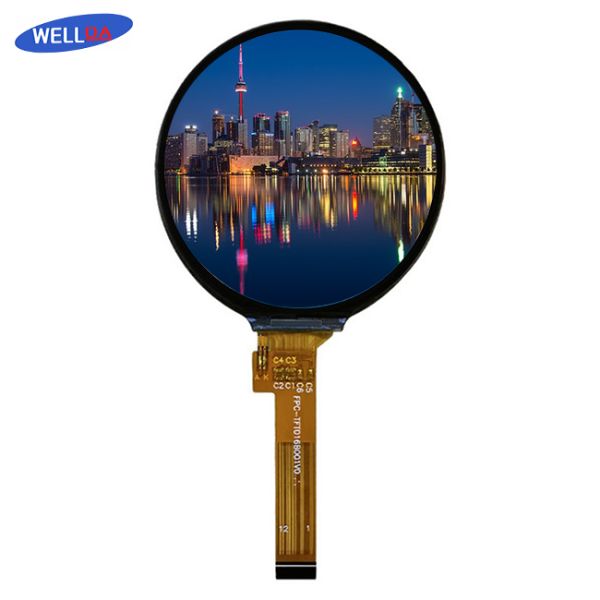 Круг LCD вертикальной нашивки RGB показывает ROHS вокруг экрана LCD