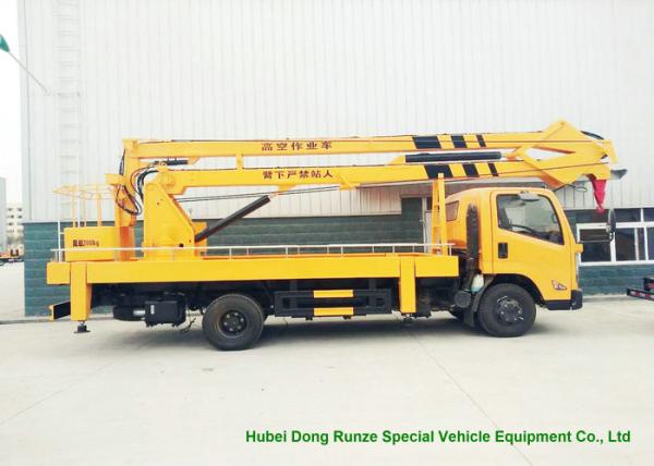 JMC Knuckle Boom Truck Mounted Aerial Work Platform , 18 Meter Bucket Lift Truck