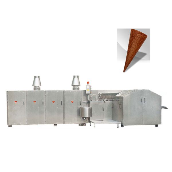 Cono de helado quebradizo semi automático que hace máquina el equipo de acero inoxidable