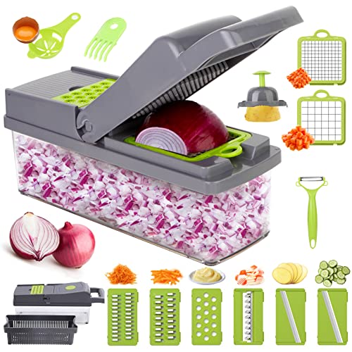Versatile Plastic Chopper for Fruits Vegetables Durable Kitchen Tool 35.5x11.8x11.8cm