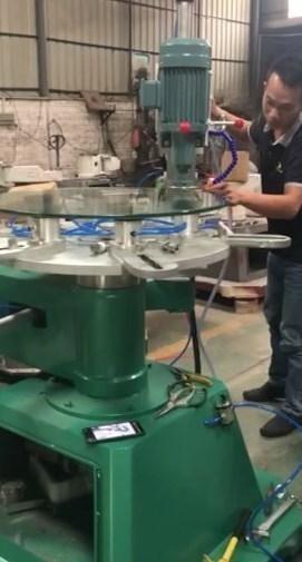 1-Wheel Glass Irregular Shape Edging Polishing Machine with Manual Control and Finish