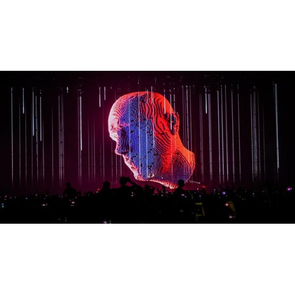 Transparent Holographic Projection Screen Polyamide Material 3D Hologram Show