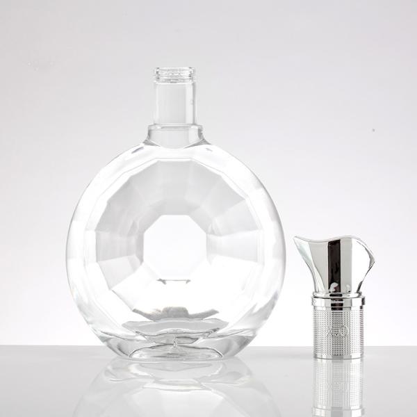 Liquor Vinho Whisky Vodka Tequila garrafa com material de colarinho de plástico de alumínio PP