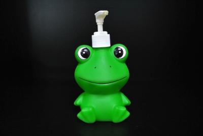 Green Frog Character Customized Cartoon Shampoo Bottle 6 Inch For Home 