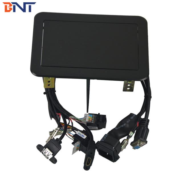 Built in conference table aluminum alloy hydraulic pop up table socket