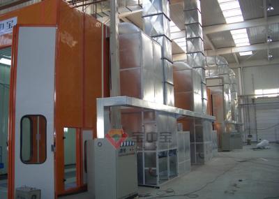 Sala média completa da pintura da porta da cabine de pulverizador do Downdraft do ônibus diesel do aquecimento