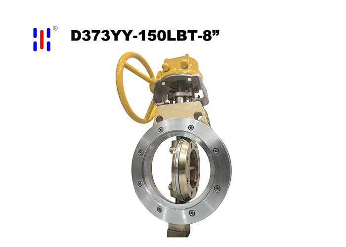 Offshore 8Inch 150LB C95500 Cast Wafer Manual Metal Hard Seal Triple Offset Butterfly Valve