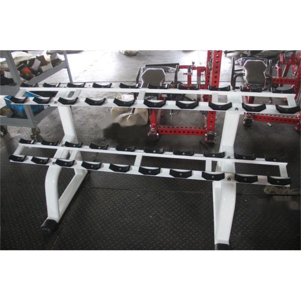 3 Tier Commercial Dumbbell Rack Steel Body Building Storage for GYM Fitness Equipment