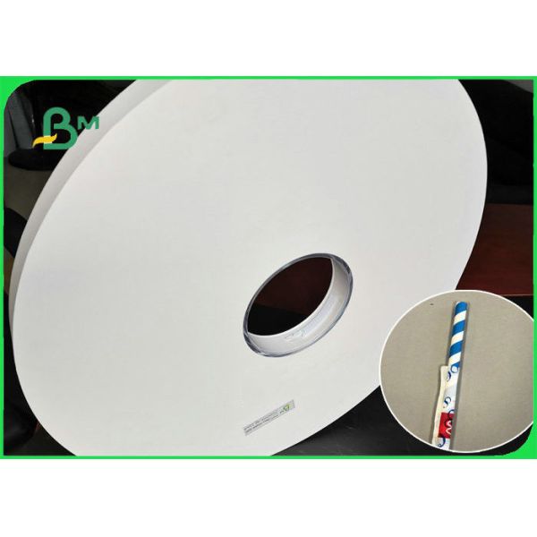 Крен 28гсм 27мм бумаги ремесла ОЭМ/ОДМ белый 32мм * 5000м для выпивая соломы