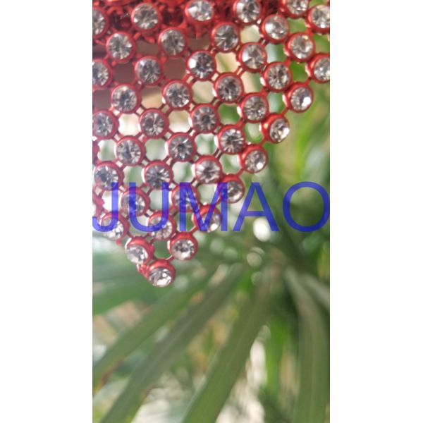 Blush Home Decor Aluminum Mesh Fabric , Fireproof Flexible Metal Mesh Fabric