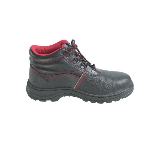 Matériau de semelle extérieure en PU Anti-puncture Anti-Smash Chaussures de sécurité pour les ouvriers d'entrepôt Bottes de travail pour hommes rouges