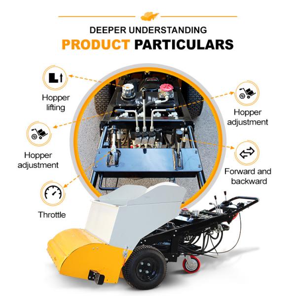 Precision MOOG Hydraulic Pump Concrete Road Paver com 2 x rodas acionadas hidrostaticamente
