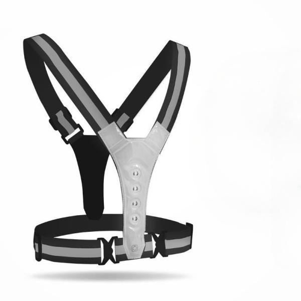 Chargement USB gilets de sécurité réfléchissants haute visibilité Logo personnalisé