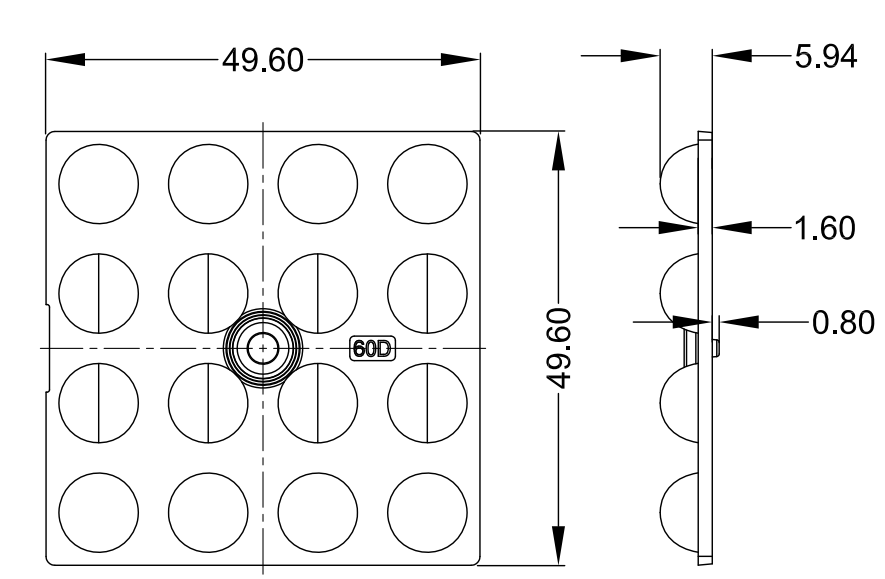 Прозрачный микро- объектив массива SMD3030, оптически массив объектива света потока ПК ранга