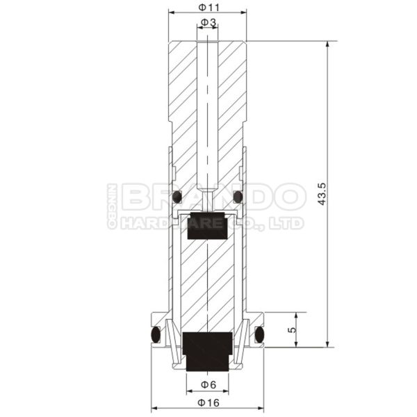 Truck Solenoid Armature Plunger Tube For Wabco 4420012221 4420034221