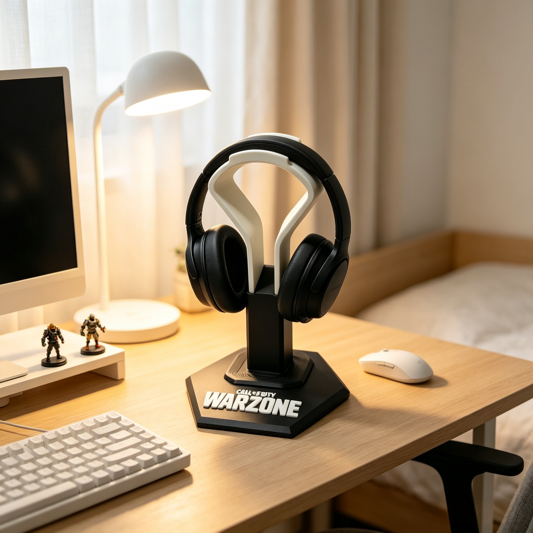 Warzone Logo Digital 3D Printing Stable Custom Color 3d Print Headset Holder