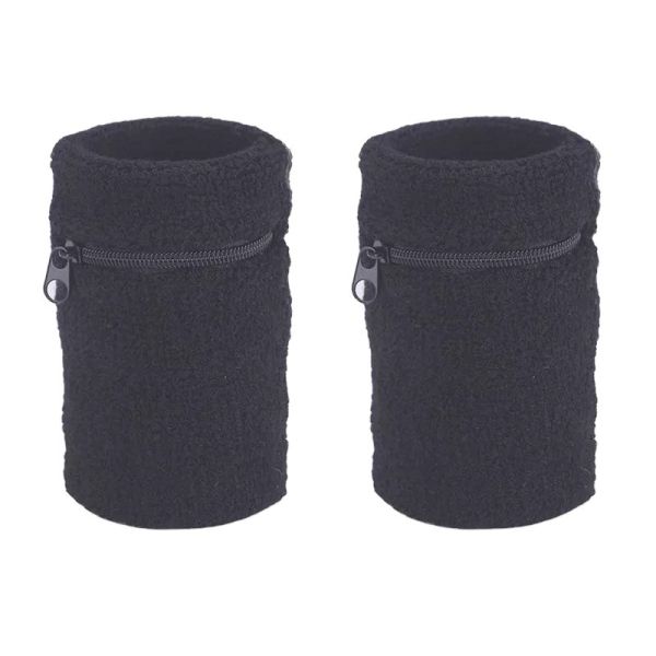 Adults M Custom Tennis Wrist Band Breathable Sport Cotton Sweatband with Zipper Lock