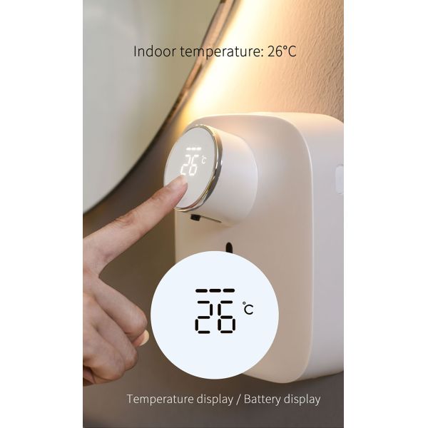 Rechargeable 320ml Automatic Soap Dispensers Wall Mounted Hand Wash