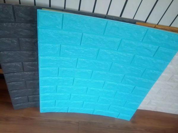 Papel de parede autoadesivo da decoração 3d da casa, painéis do tijolo da espuma de 30kg/m3 3d