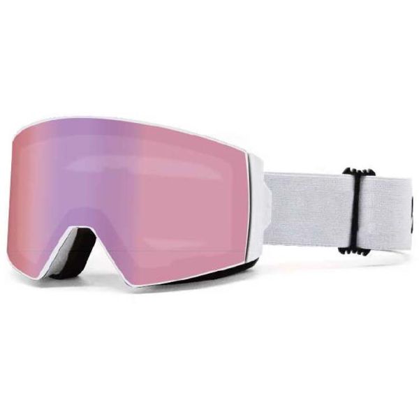 Adjustable Anti Slip Strap and Optional Foam Magnetic Snowboard Goggle for Snowy Days