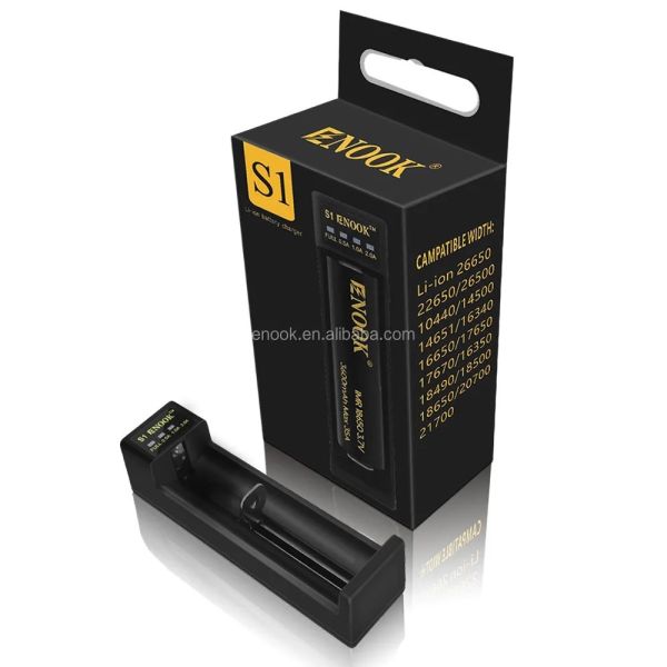 3.7V 2A Lithium Ion Battery Charger 18650 26650 16340 18490 21700 20700 Battery