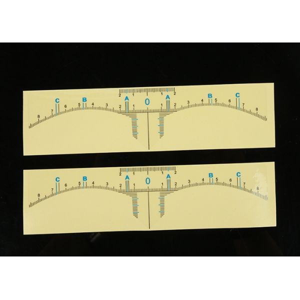 OEM Disposable Transparent Eyebrow Ruler Sticker For Microblading Eyebrow Measuring Tool