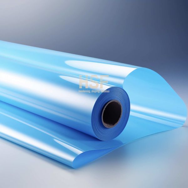 12μm Translucent Blue PET Fluorosilicone Coated Release Film with Chemical Resistance
