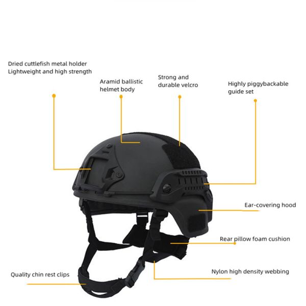 Foam Padding Helmet Military Ballistic Armor Aramid Fibre Adjustable