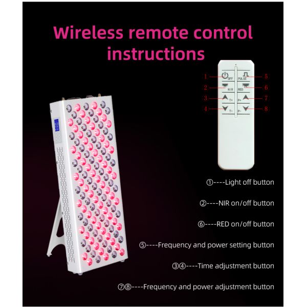 AD600 Full Body Red Light Therapy Device 660nm 850nm Near Infrared Light Panel