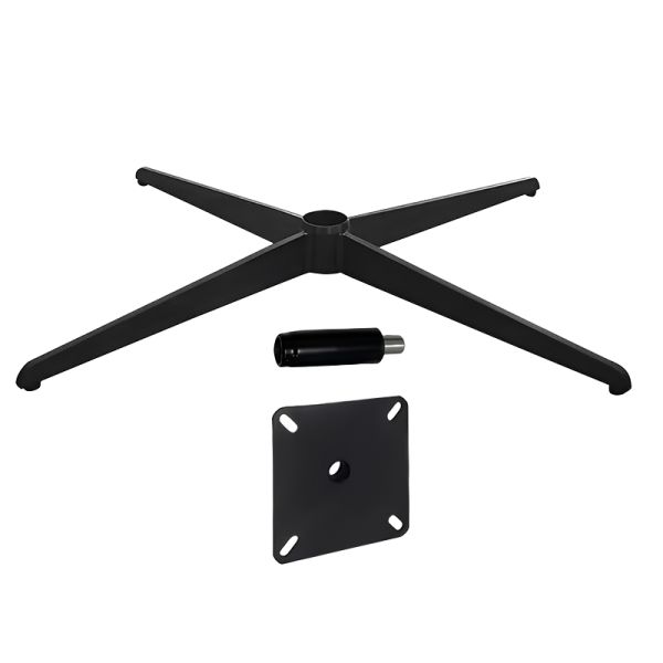 Thickened Cross Leg Sprayed Iron Base Bracket for Four-Legged Office & Sofa Chair Computer Chair Base Plate Fittings