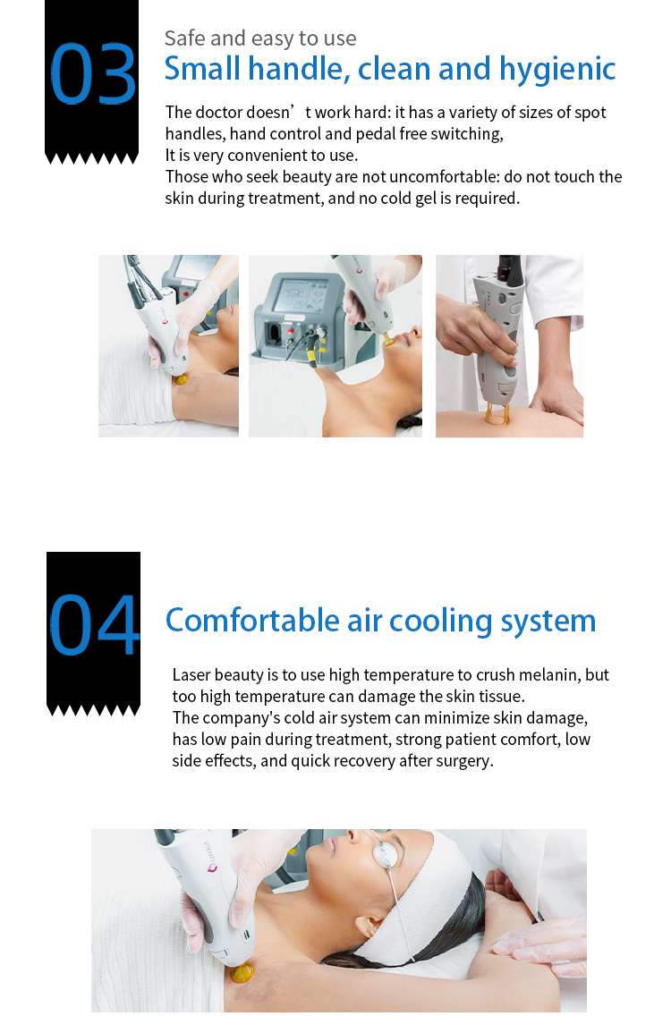 ND:YAG Laser Hair Removal Treatment Equipment 755nm 1064nm Long Pulse Laser Hair Reduction For Dark Skin