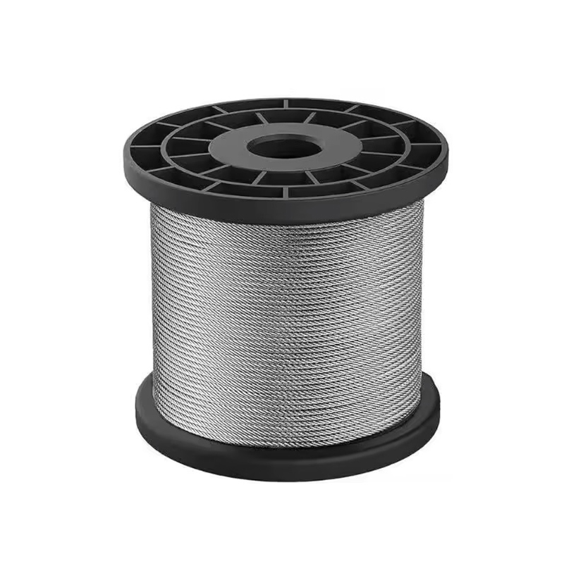 Steel Wire Rope Cable on Spool for Lifting Rigging Construction Marine Winch, Galvanized Stainless Steel, Custom Length Wholesale