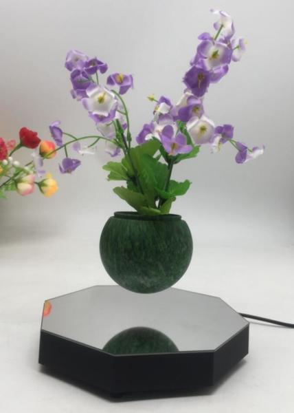new hexagon magnetic floating levitation bottom air bonsai plant pot tree planters