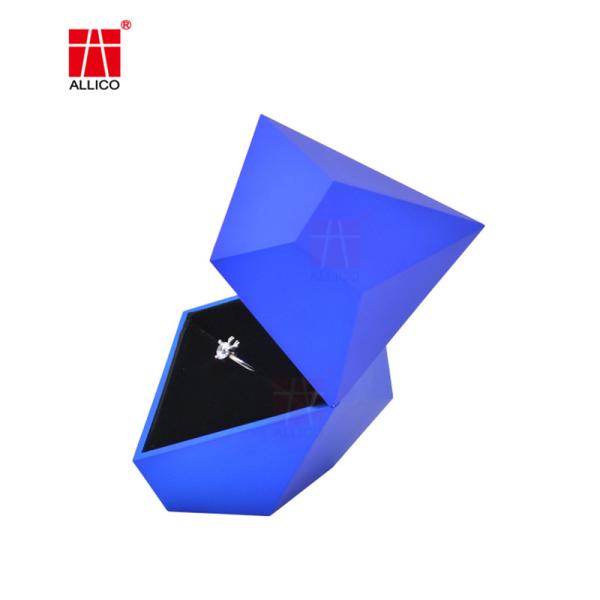 Colar feita sob encomenda Ring Box Jewelry Packaging Box do bracelete do brinco de Logo Velvet Jewelry Box Luxury